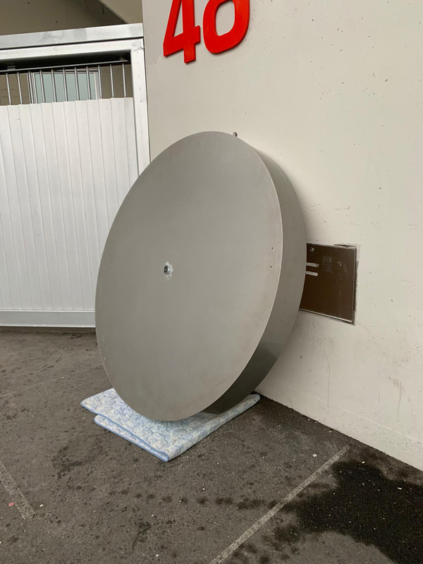 puerta giratoria ficticio metal madera 1u